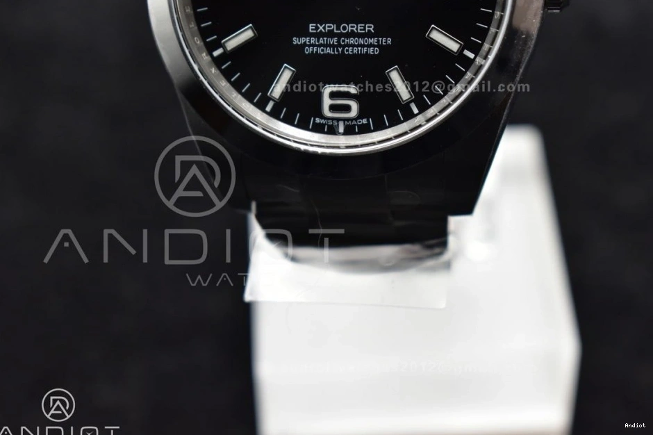 Dial on 214270 1:1 Best Clean 39mm Explorer SS VR3132 Black Bracelet Edition I 0413